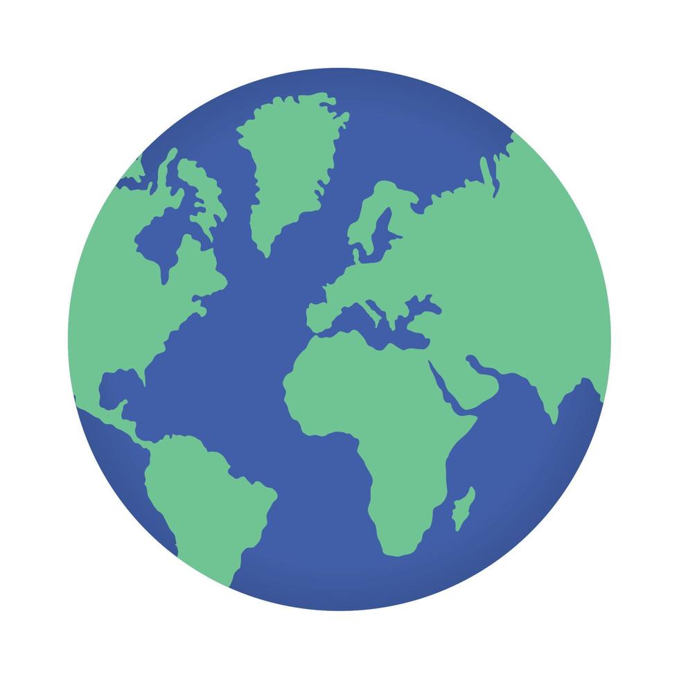 earth planet map vector