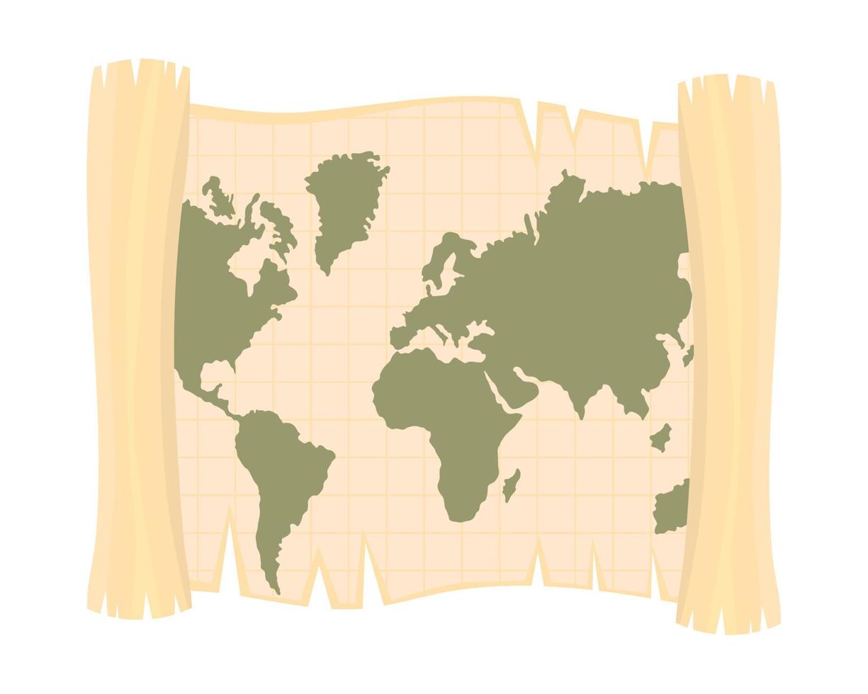 antique world map vector