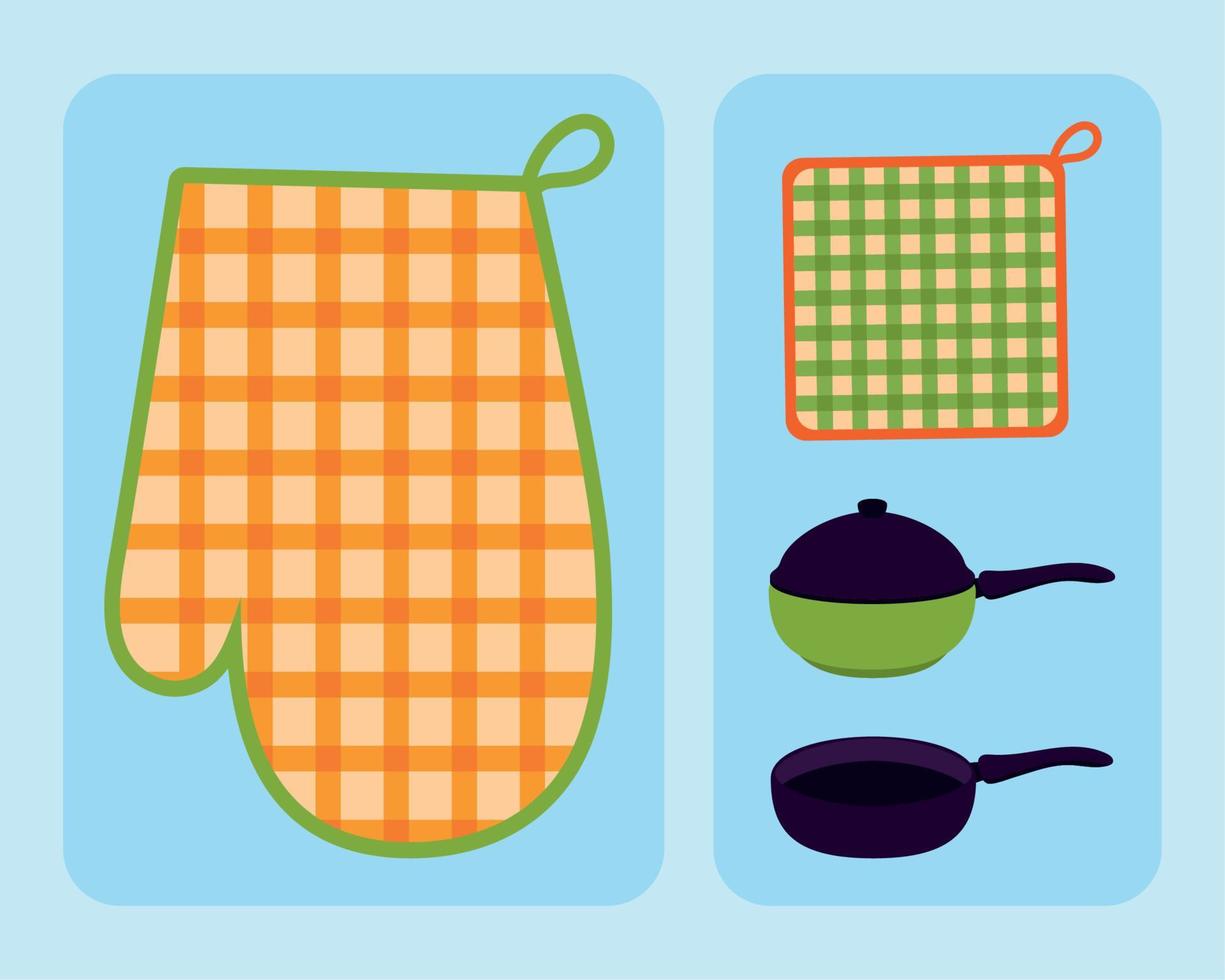 set of kitchen utensil vector