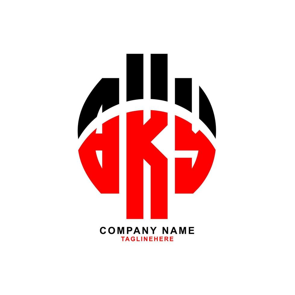creative BKY letter logo design with white background vector