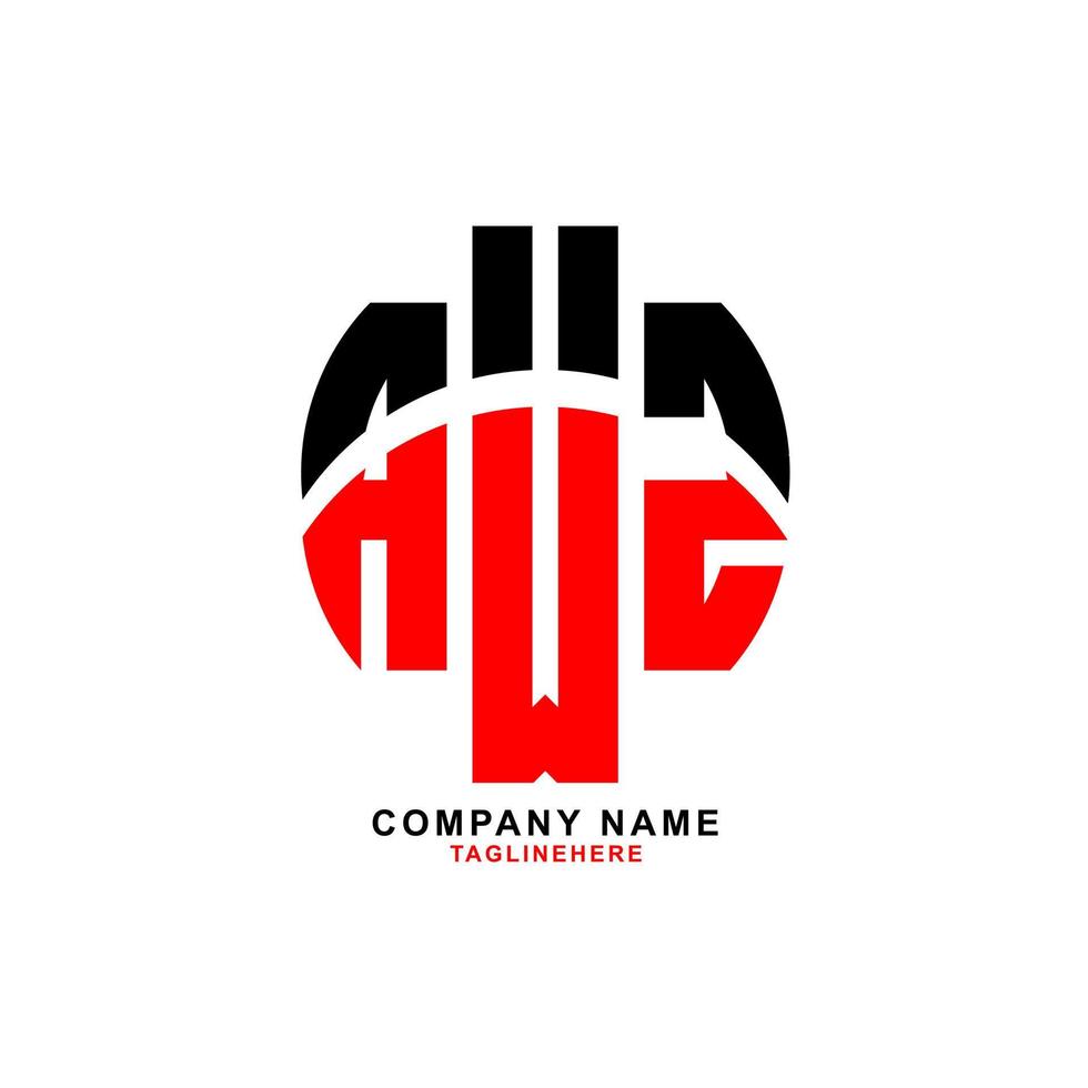 creative AWZ letter logo design with white background vector