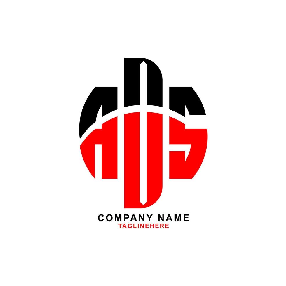 diseño de logotipo de carta de anuncios creativos con fondo blanco vector