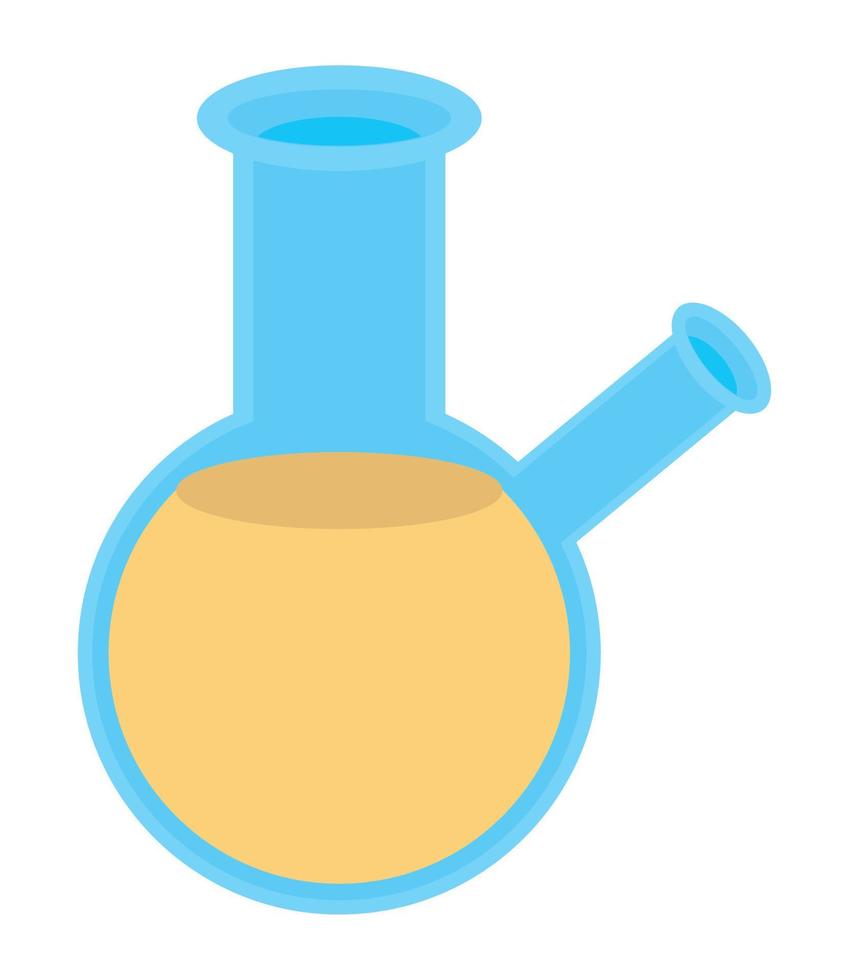 laboratory flask liquid vector