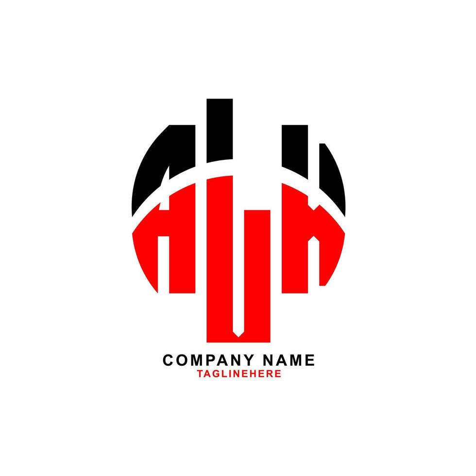 diseño creativo del logotipo de la letra alx con fondo blanco vector