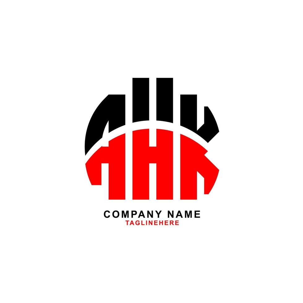 creative AHK letter logo design with white background vector
