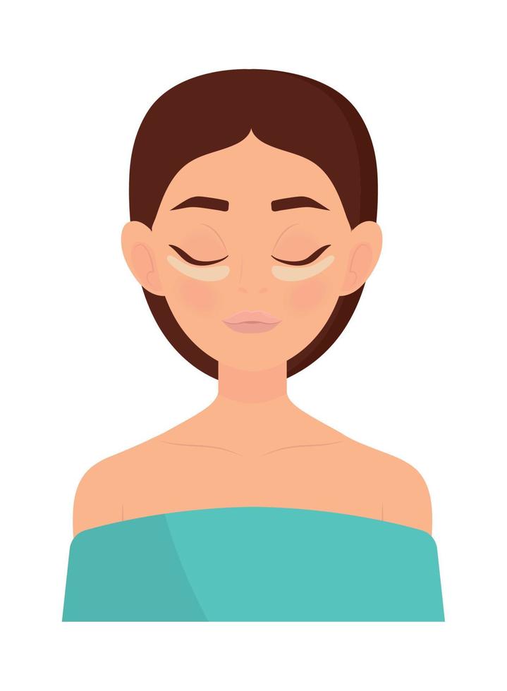 girl with cream vector