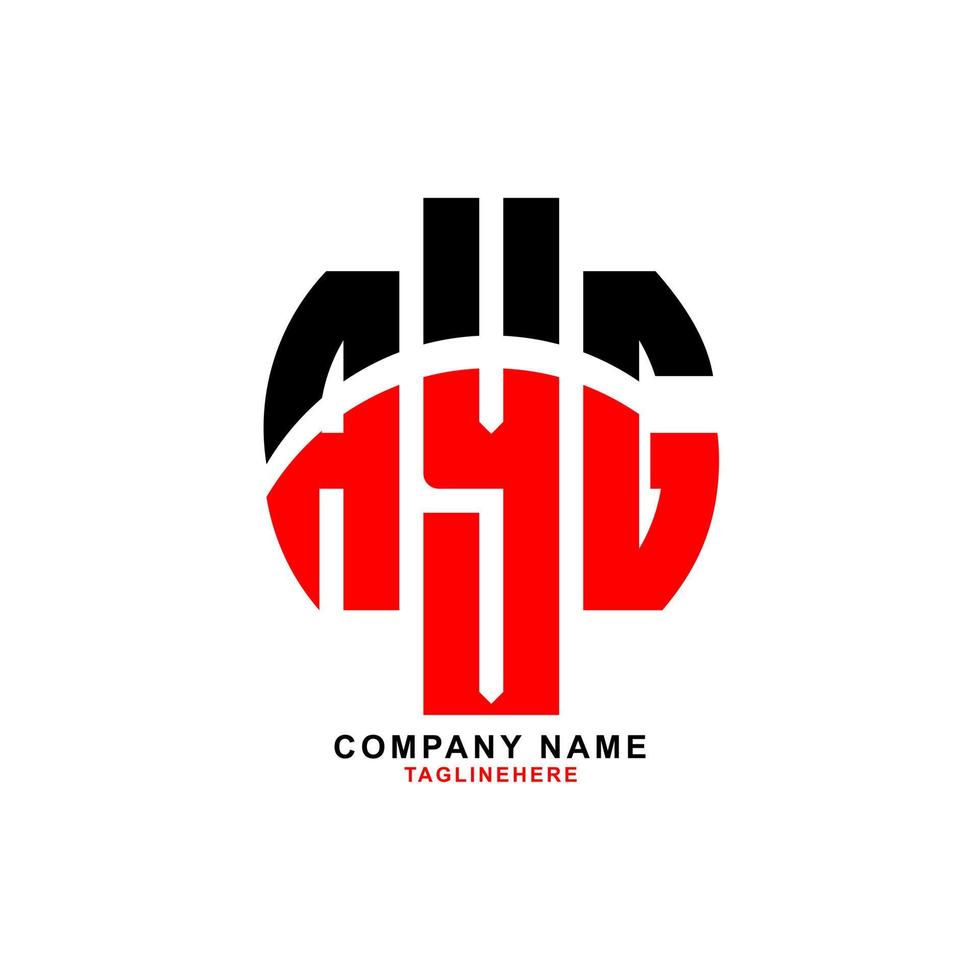 creative AYG letter logo design with white background vector