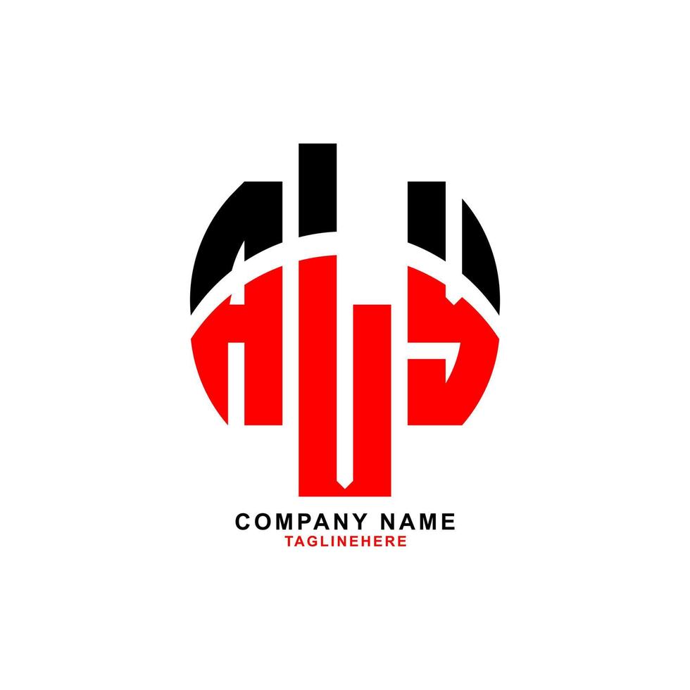 diseño creativo del logotipo de la letra aly con fondo blanco vector