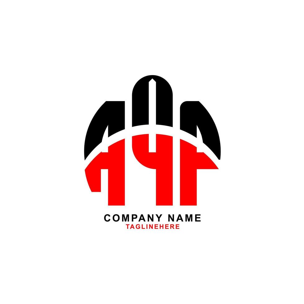 creative AQP letter logo design with white background vector