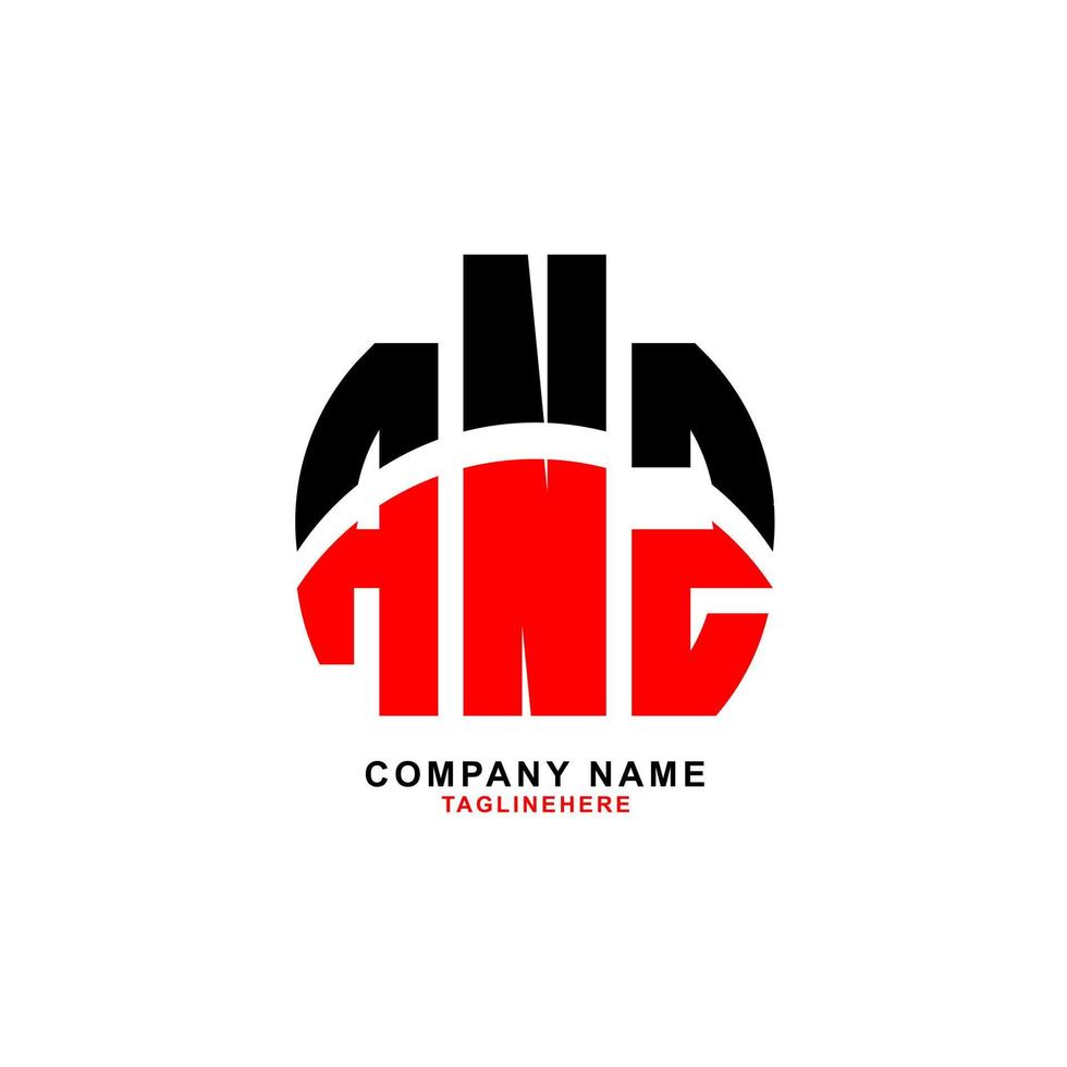 diseño creativo del logotipo de la letra anz con fondo blanco vector