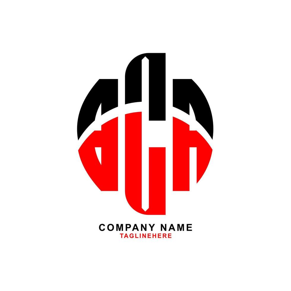 diseño creativo del logotipo de la letra bca con fondo blanco vector