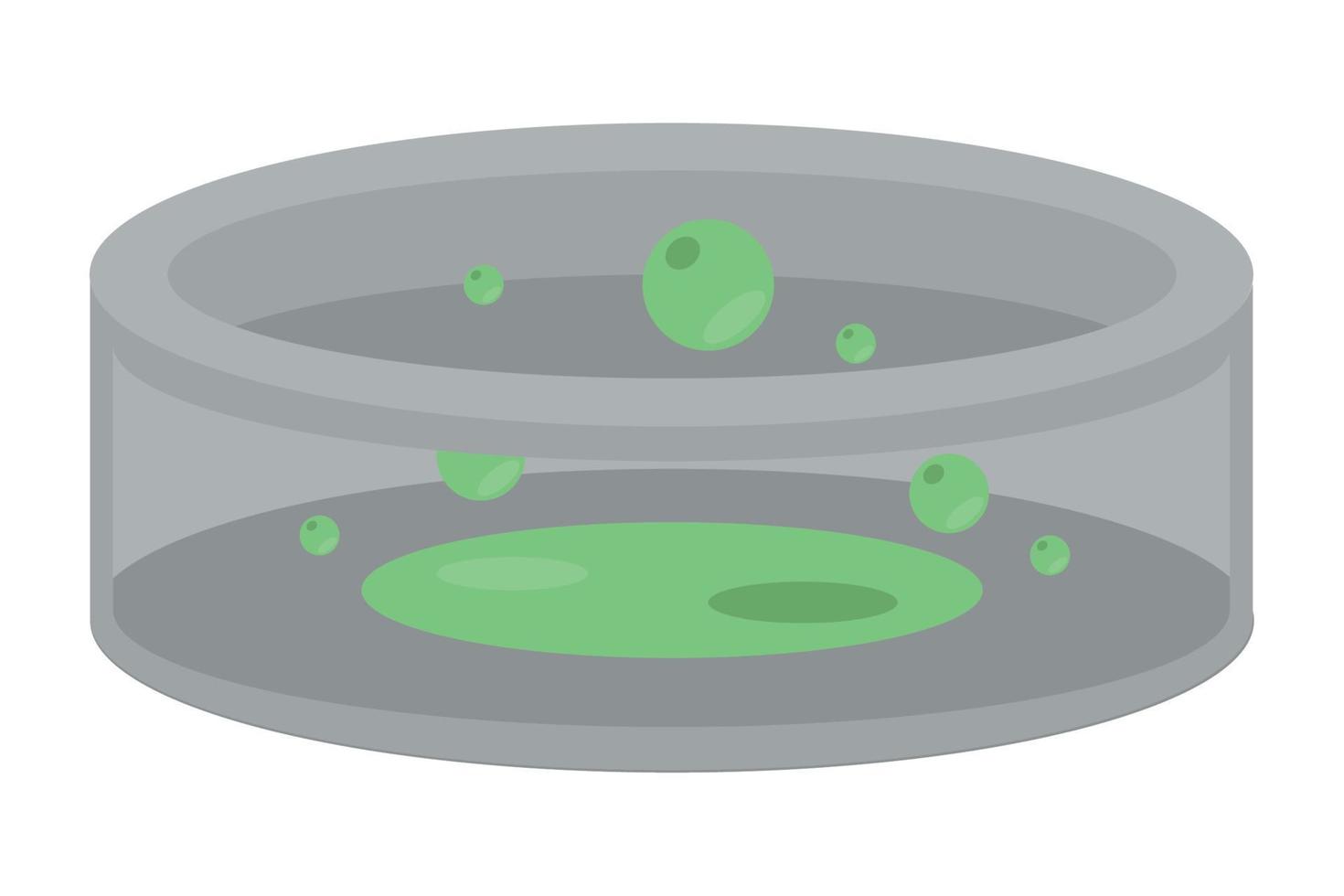 petri dish with sample vector