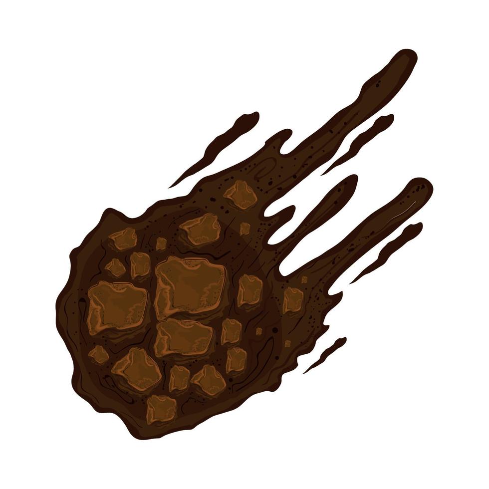 space falling asteroid vector