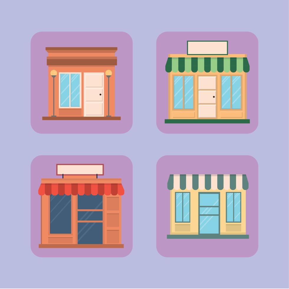 store and market vector