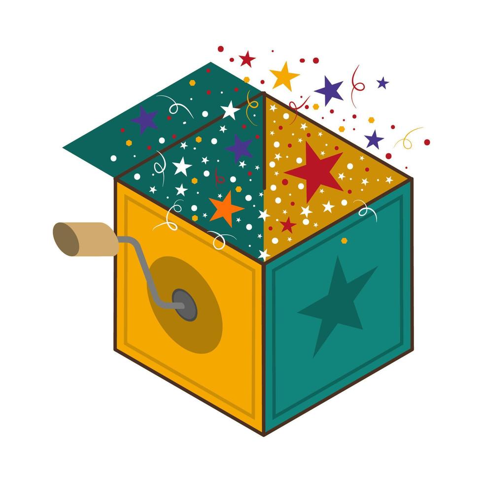fools day surprise box vector