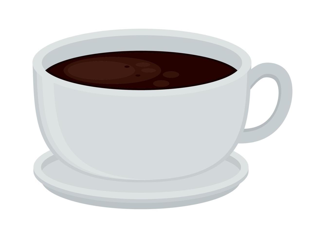 taza de cafe icono vector