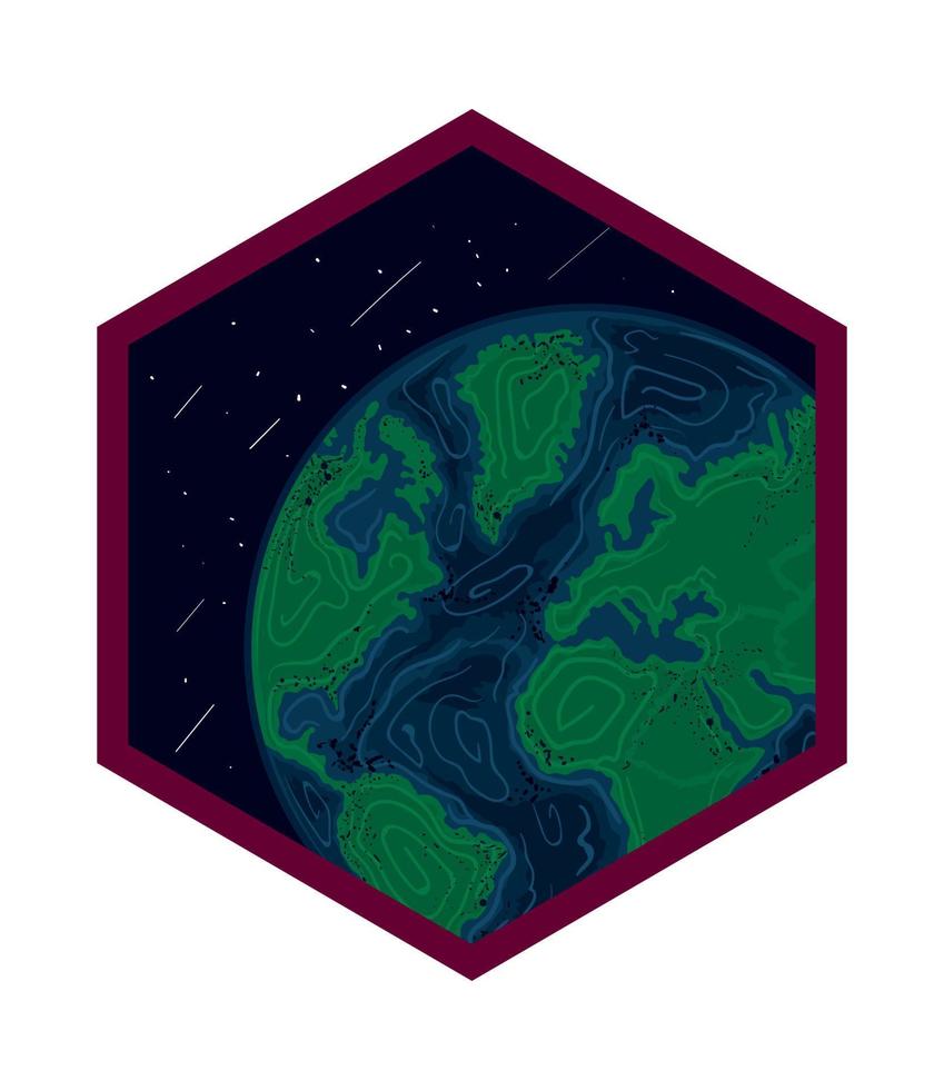 space earth planet vector