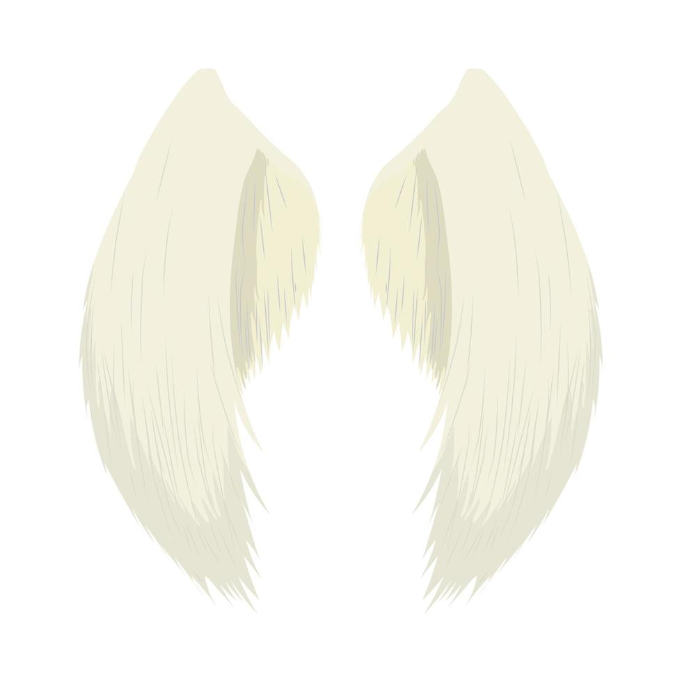 par de alas de ángel vector