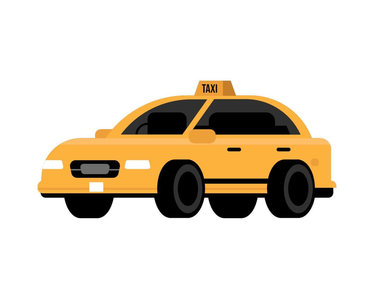 transporte en taxi vector