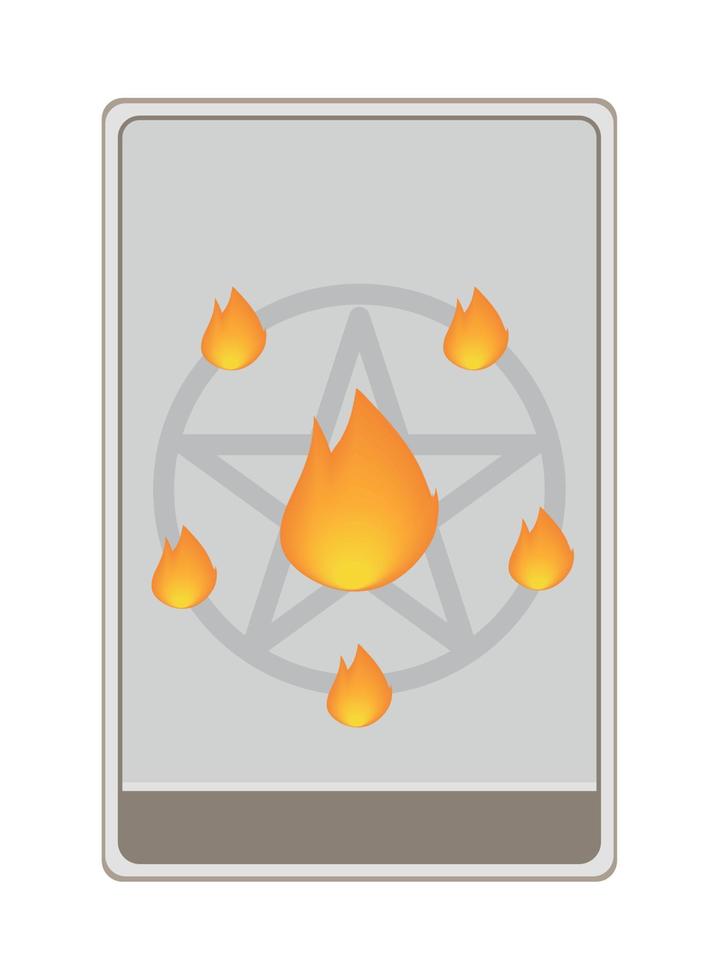 tarot card icon vector