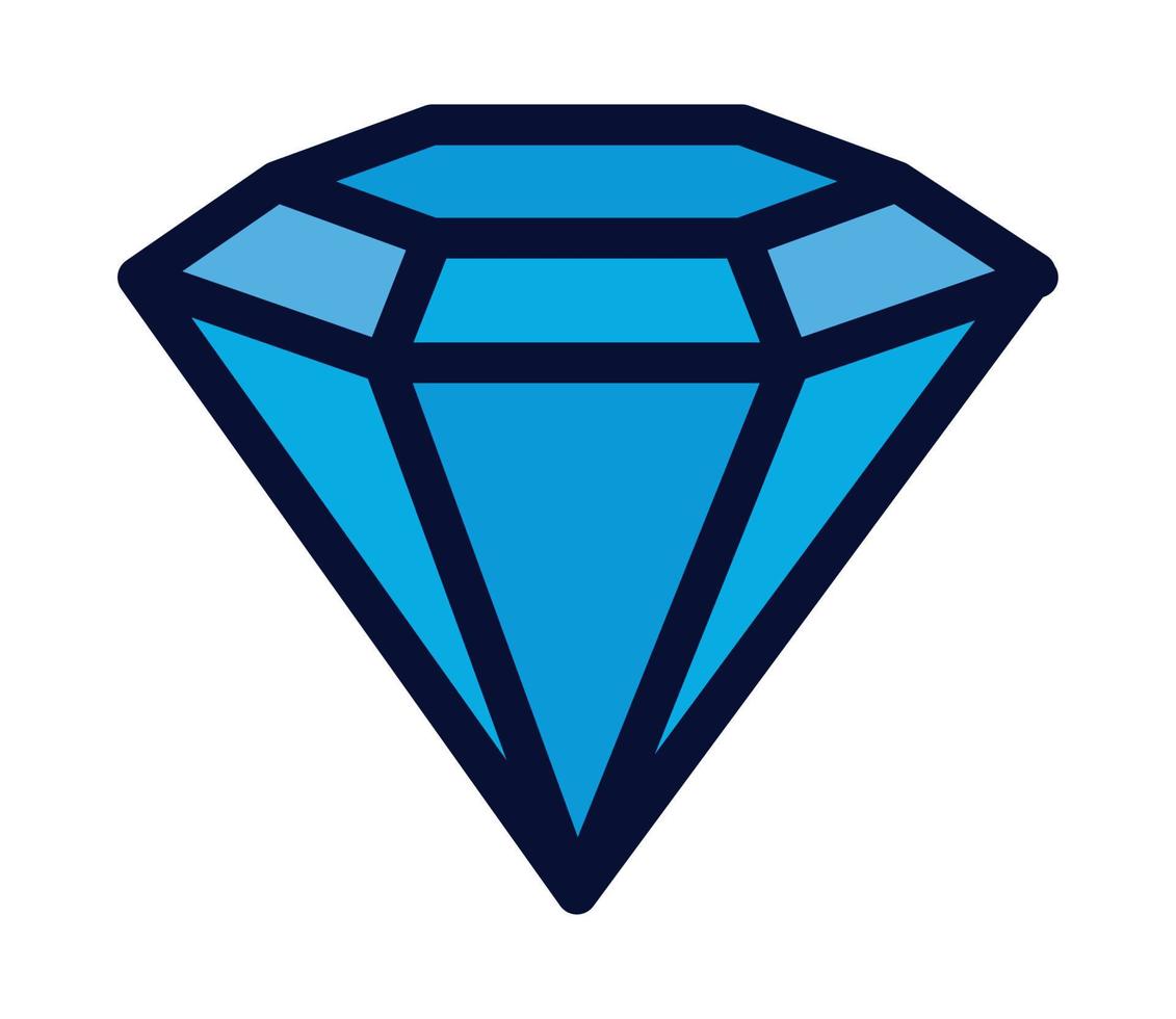 diamond cartoon icon vector