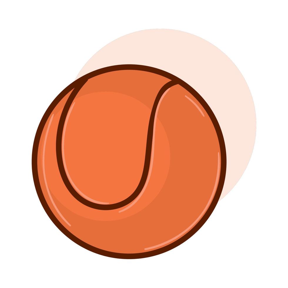 tennis ball sport icon vector