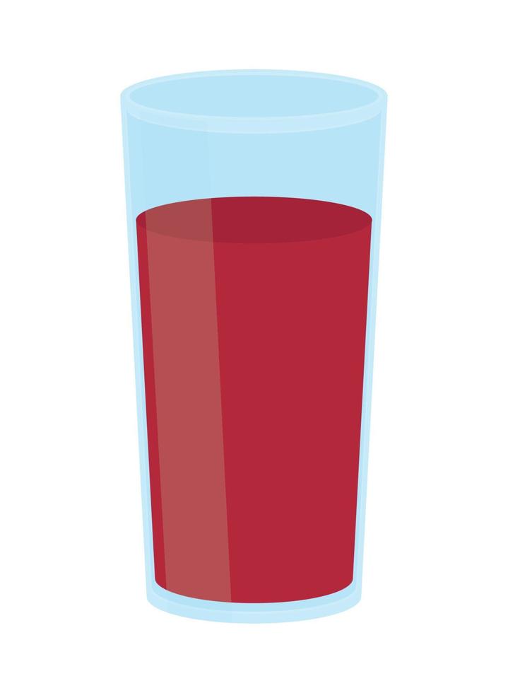 jugo en un vaso vector