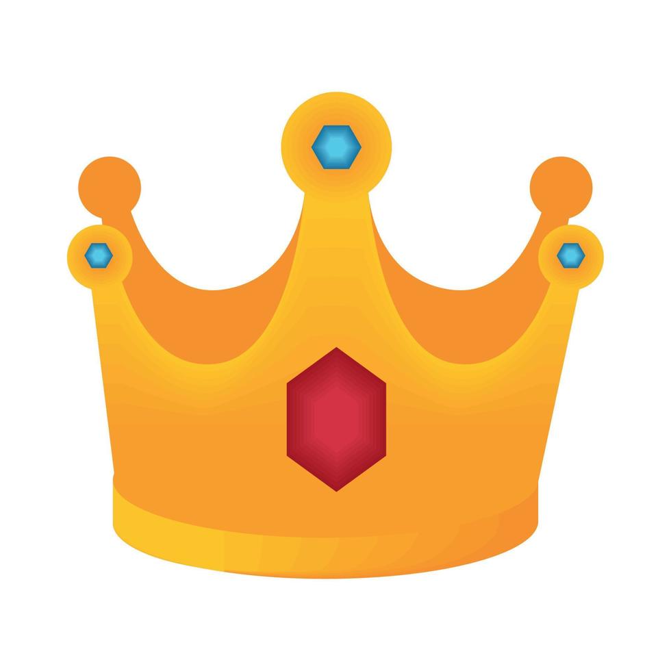 crown with gems vector