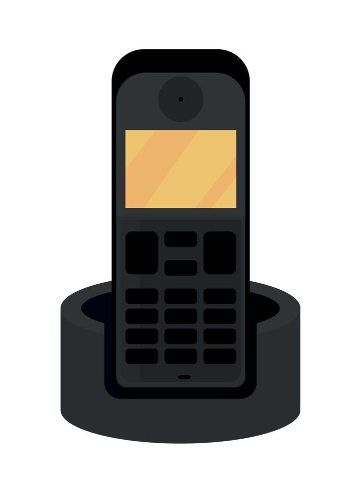 icono de teléfono inalámbrico vector