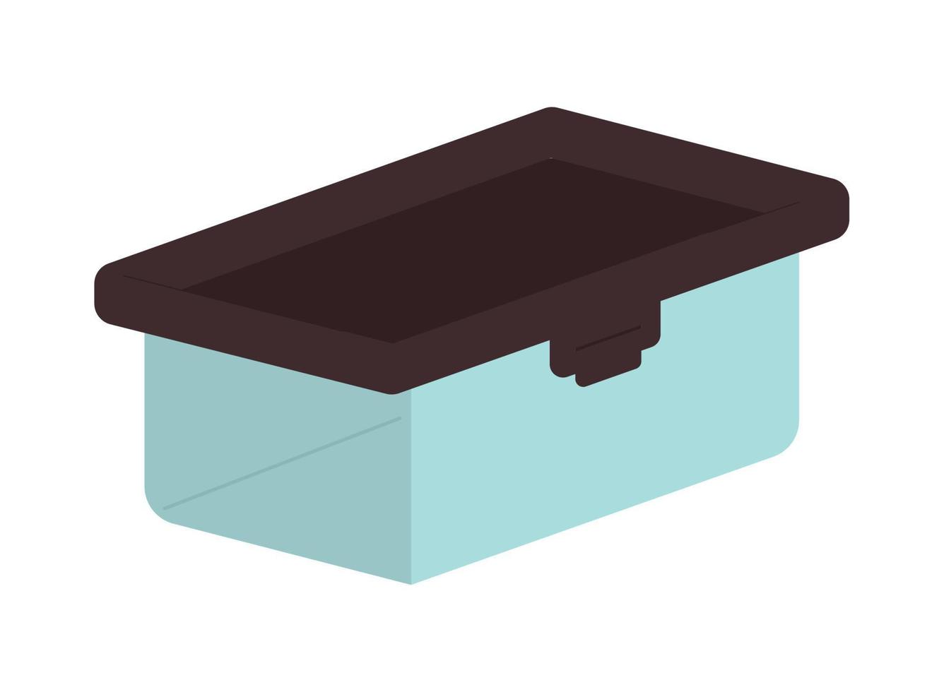 plastic storage box vector