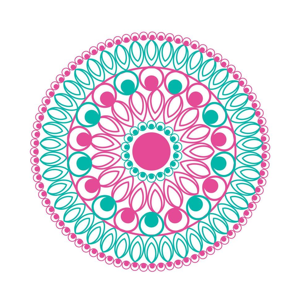 diseño de círculo de mandala vector