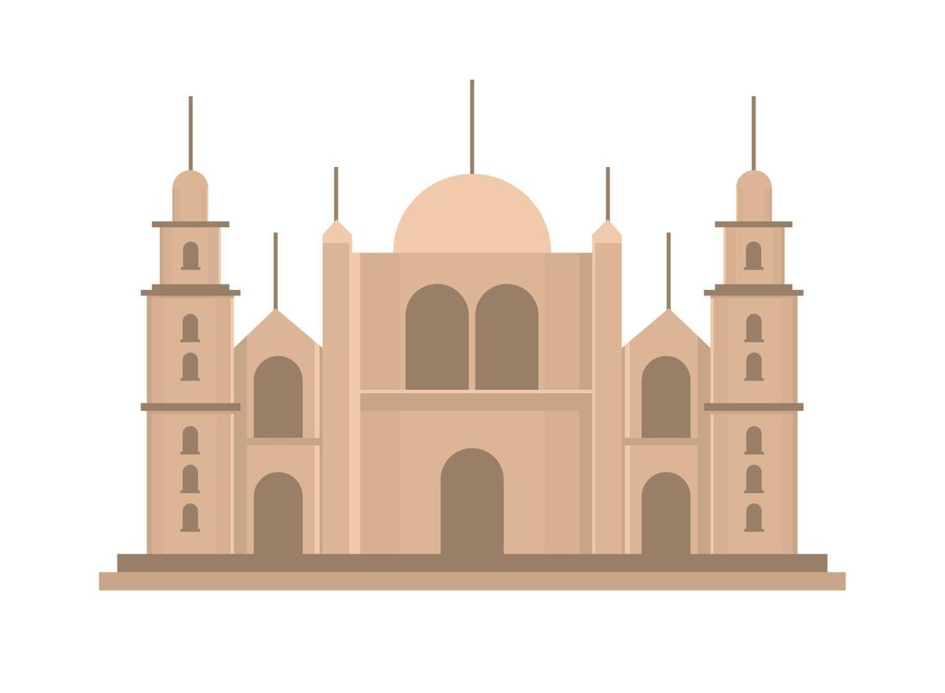 landmark mosque temple icon vector