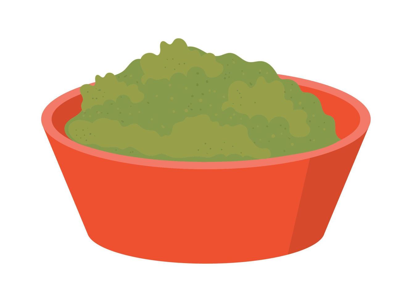 icono de salsa de guacamole vector