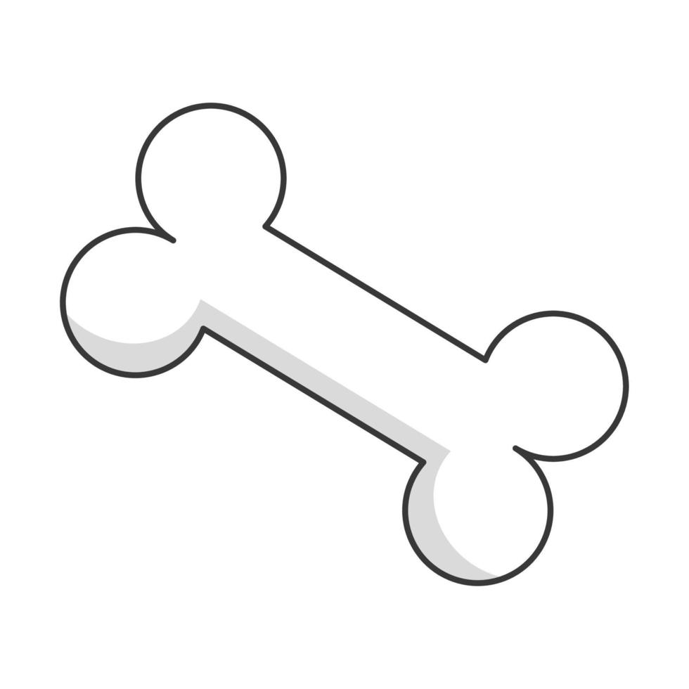 bone flat icon vector