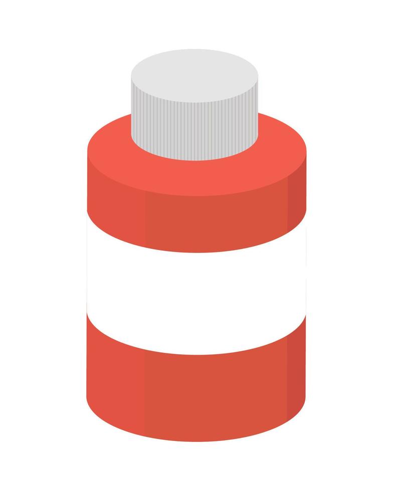 red blank bottle vector