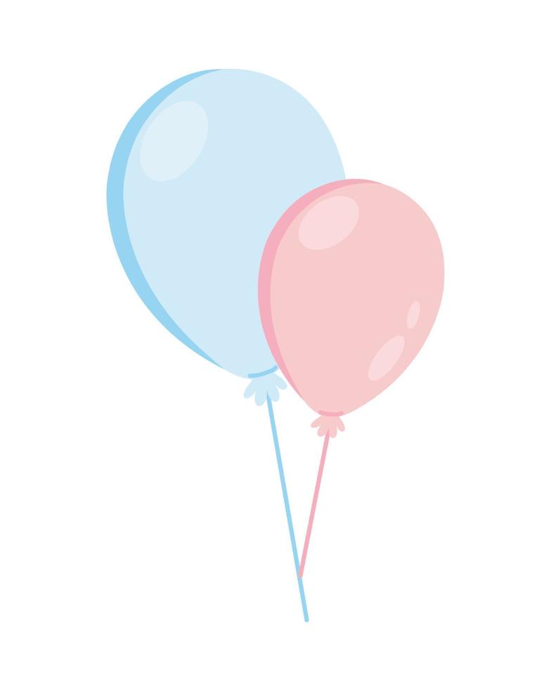 balloons party decoration vector