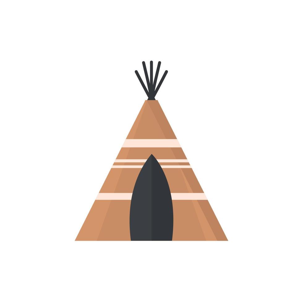 native teepee tent vector