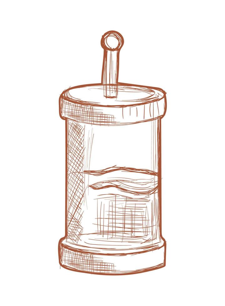 coffee french press vector