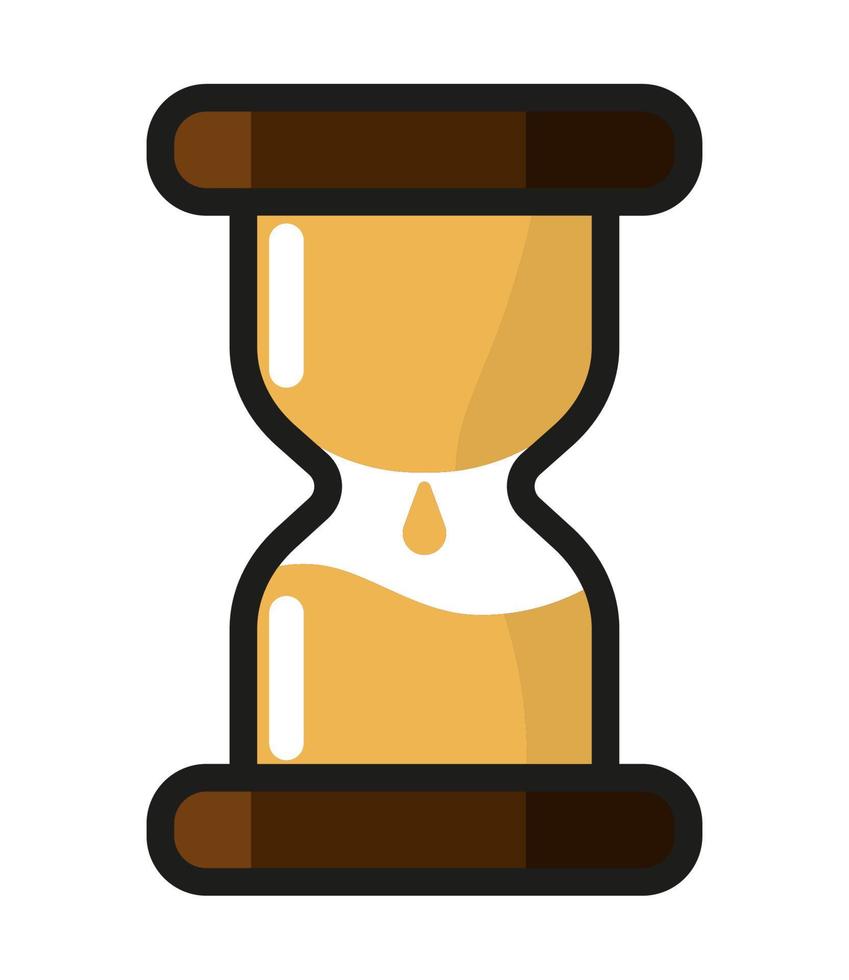 hourglass time icon vector
