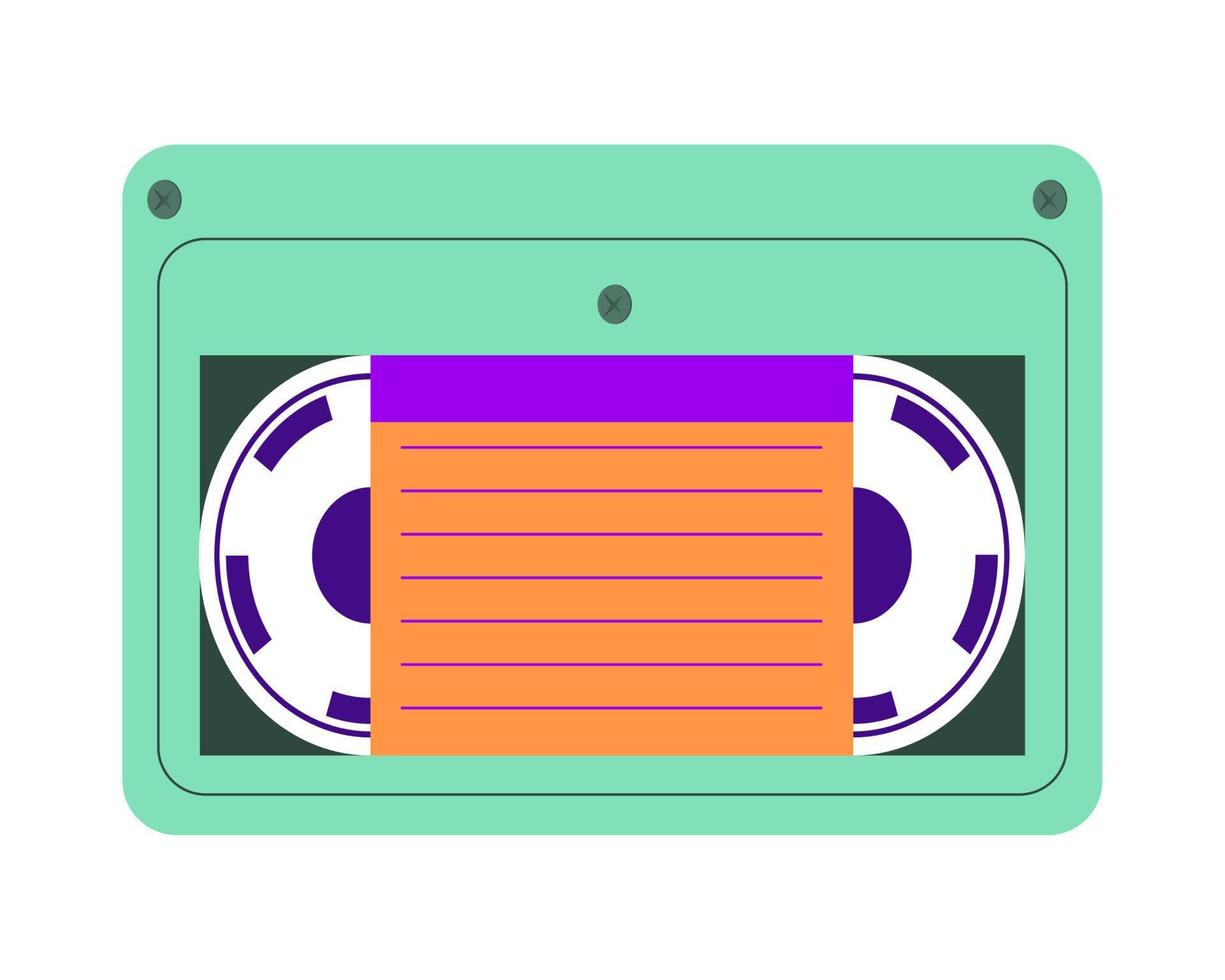 videocasete años 90 vector