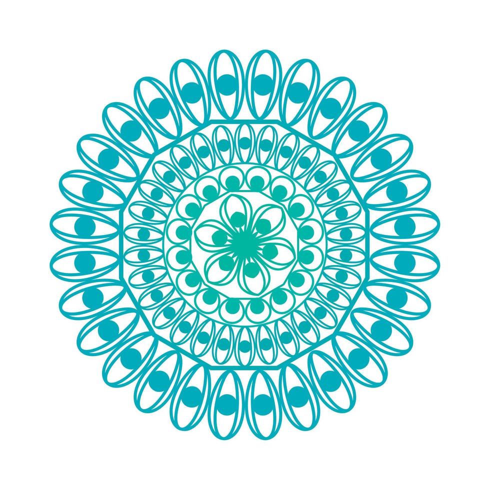mandala bohemian icon vector