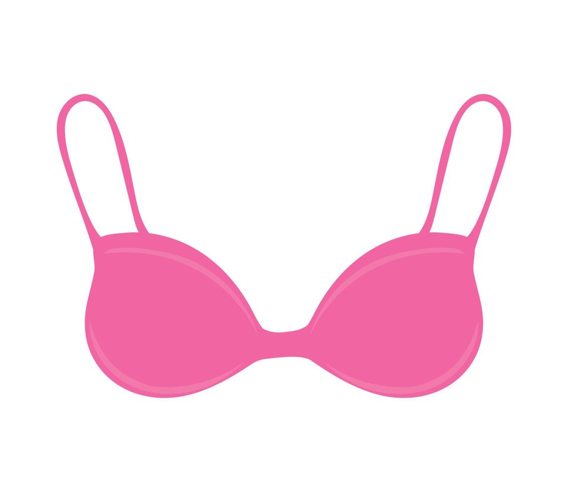 pink bra fashion vector