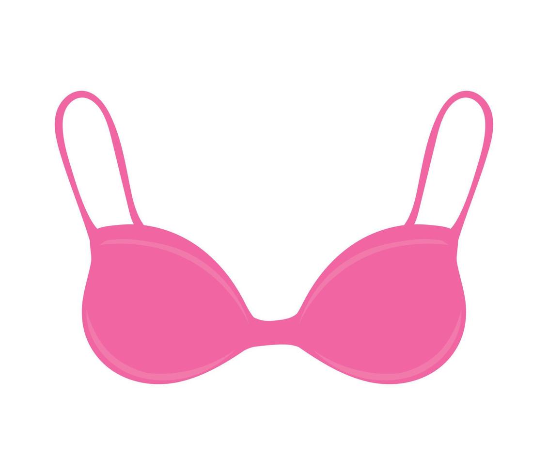 pink bra fashion vector