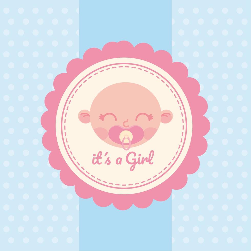 baby its a girl vector