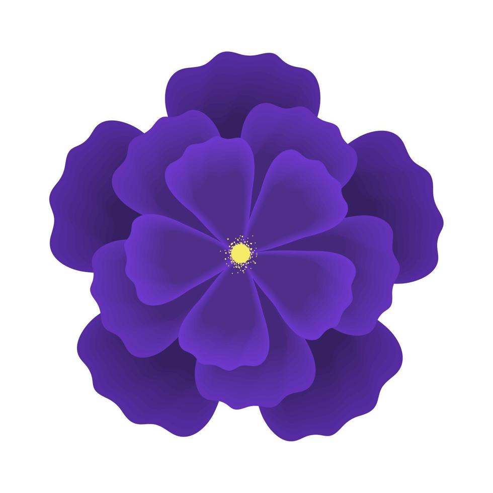 purple flower icon vector