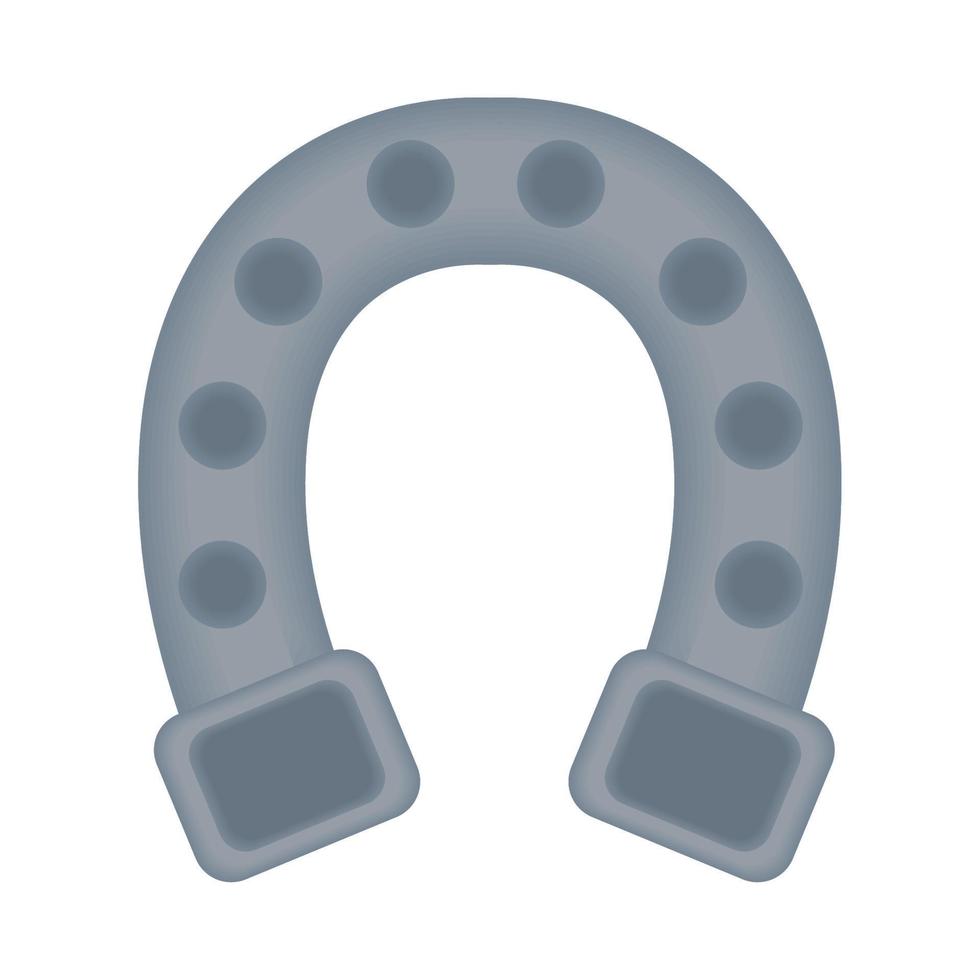 horseshoe retro icon vector