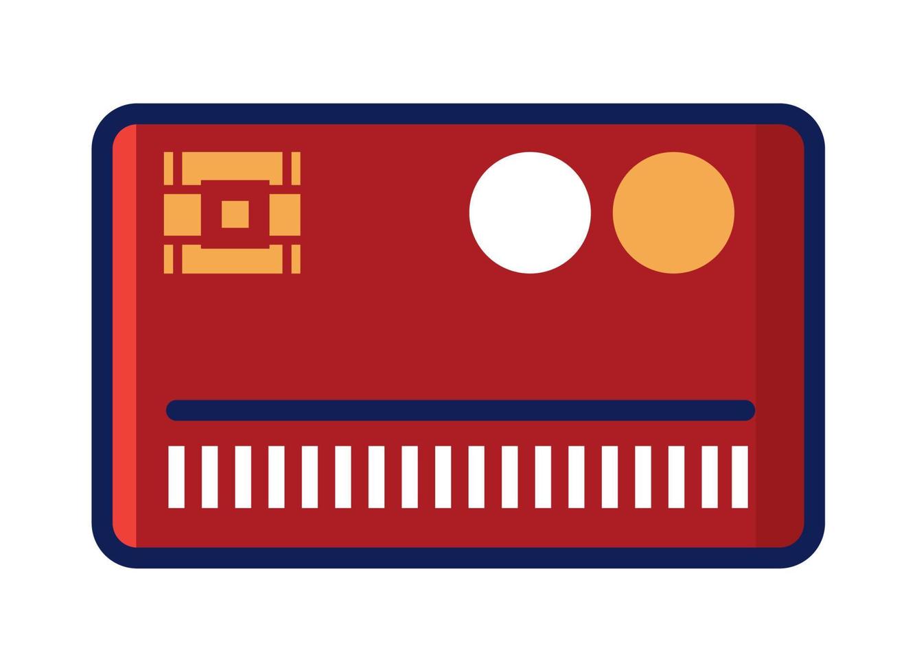 bank credit or debit card vector