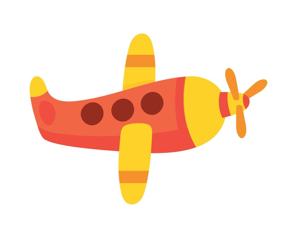 airplane toy icon vector