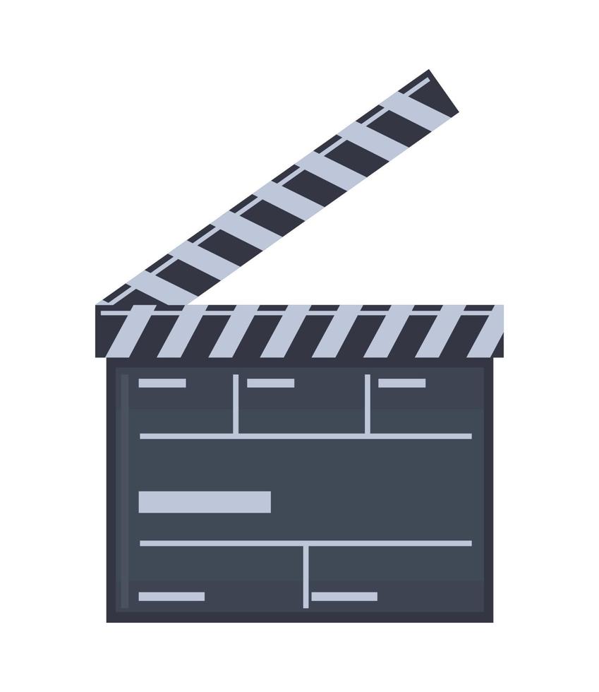 movie film clapperboard vector
