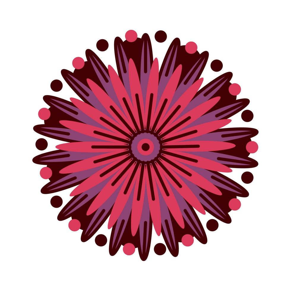 mandala flower ornament vector
